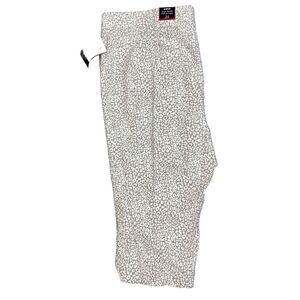 Avenue Capri Pants‎ Womens Size 24 Tan Beige Animal Print Stretch Pull On Slits